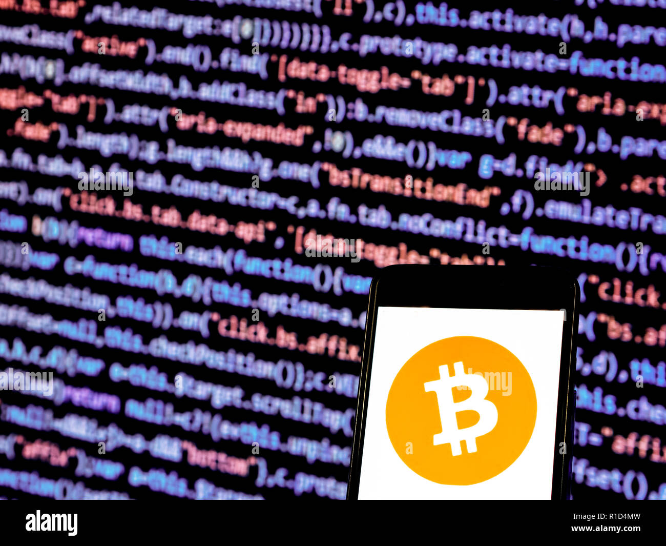 Bitcoin Cash Logo Seen Displayed On Smart Phone Bitcoin Is A - 